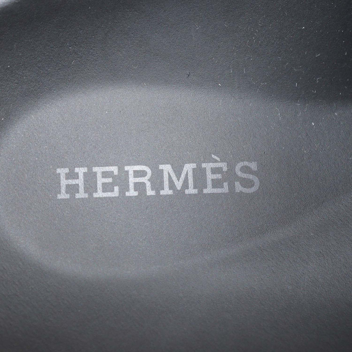 Hermes Black Leather Chypre Sandals