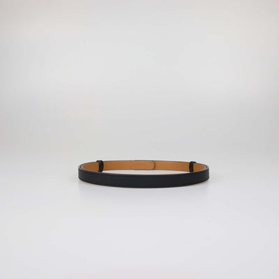 Hermes Black Epsom Leather Kelly 18 Belt