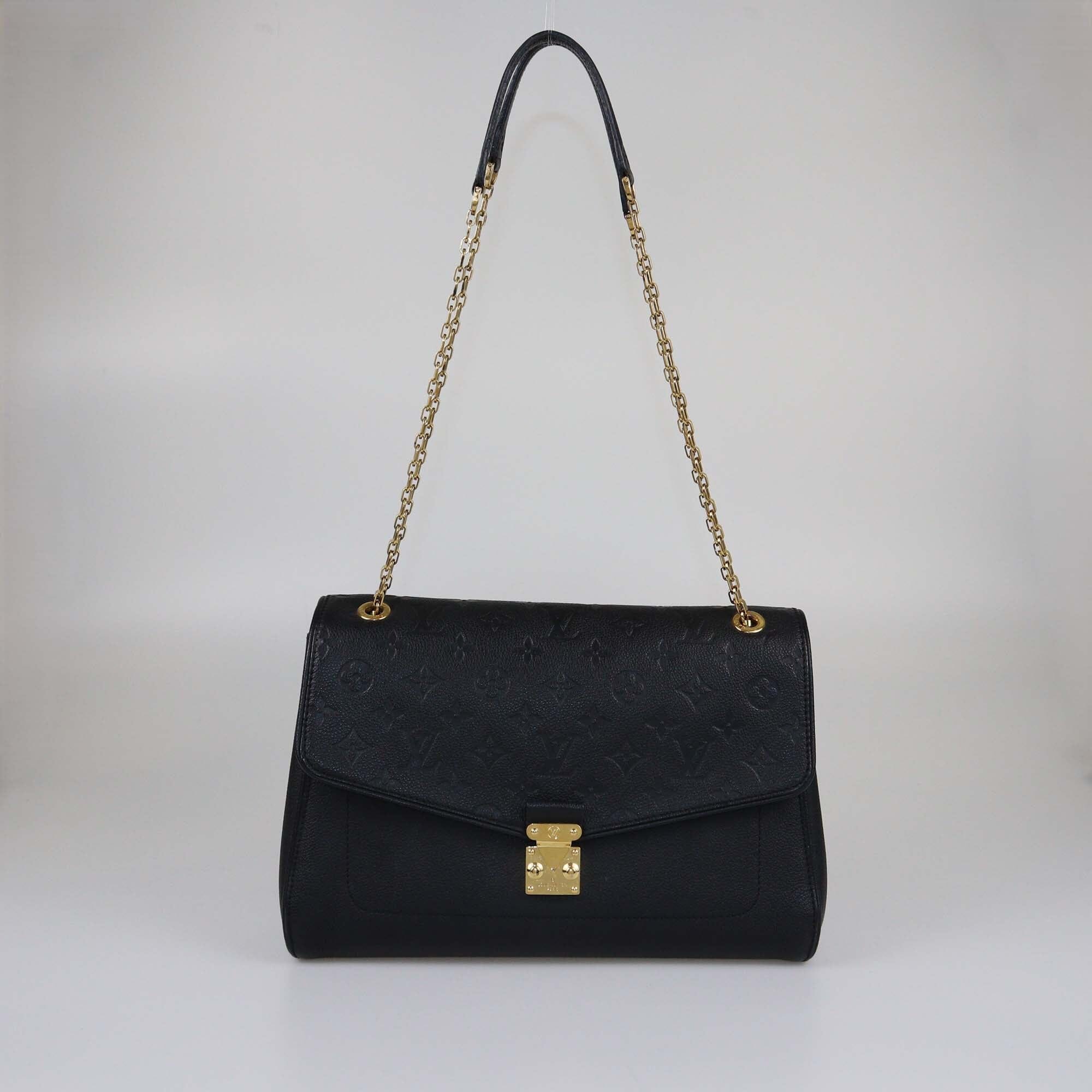 Louis Vuitton Black Monogram Empreinte St Germain MM Bag Womens Louis Vuitton 