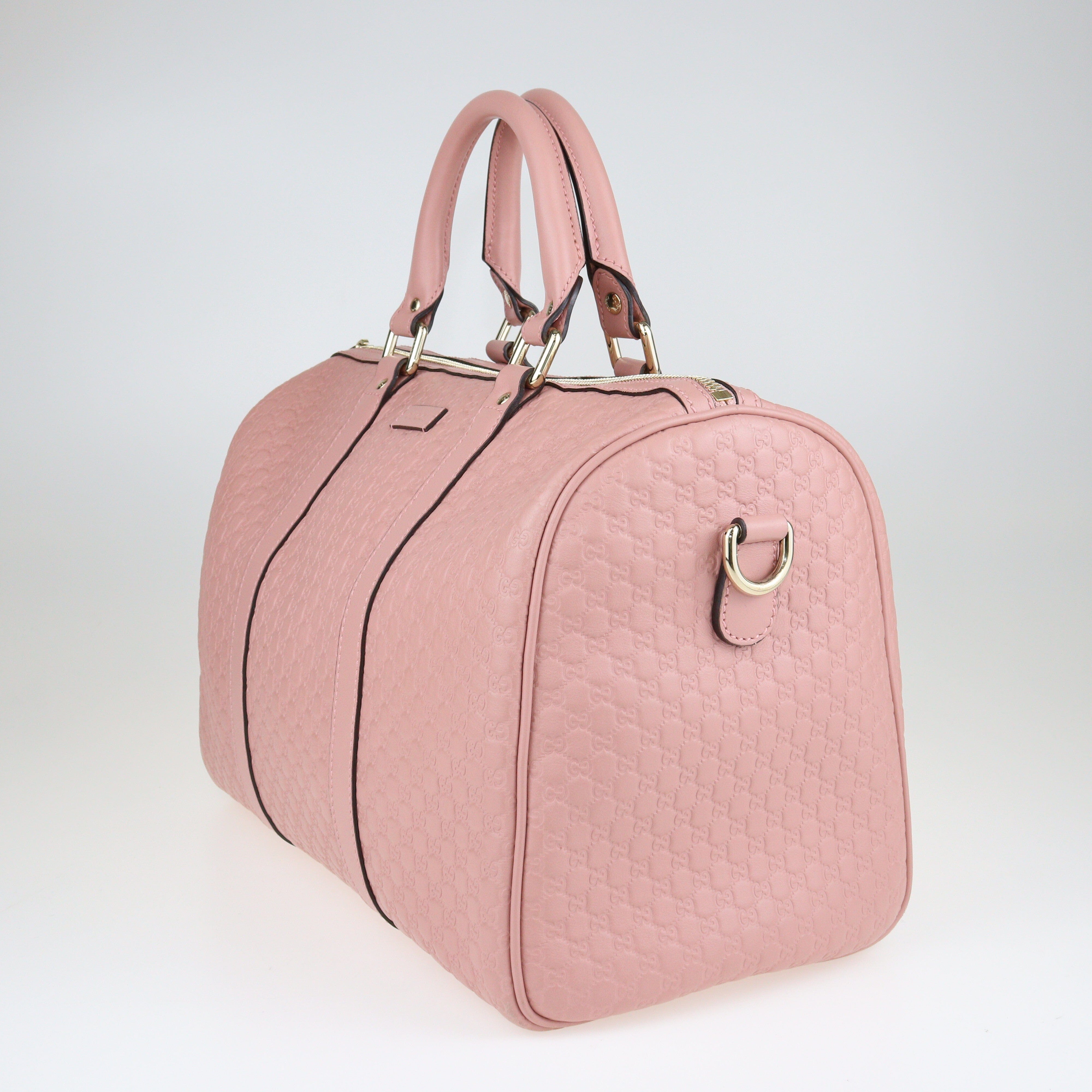 Pink Microguccissima Medium Joy Boston Bag