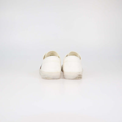 Gucci White Canvas Web Julio Low Top Sneakers