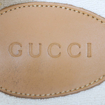 Gucci White Canvas Web Julio Low Top Sneakers