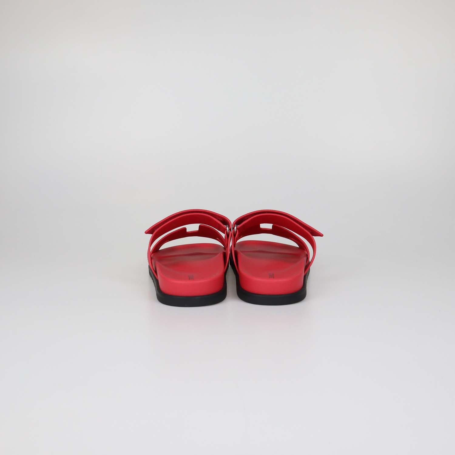 Hermes Rose Grenade Epsom Leather Chypre Sandals