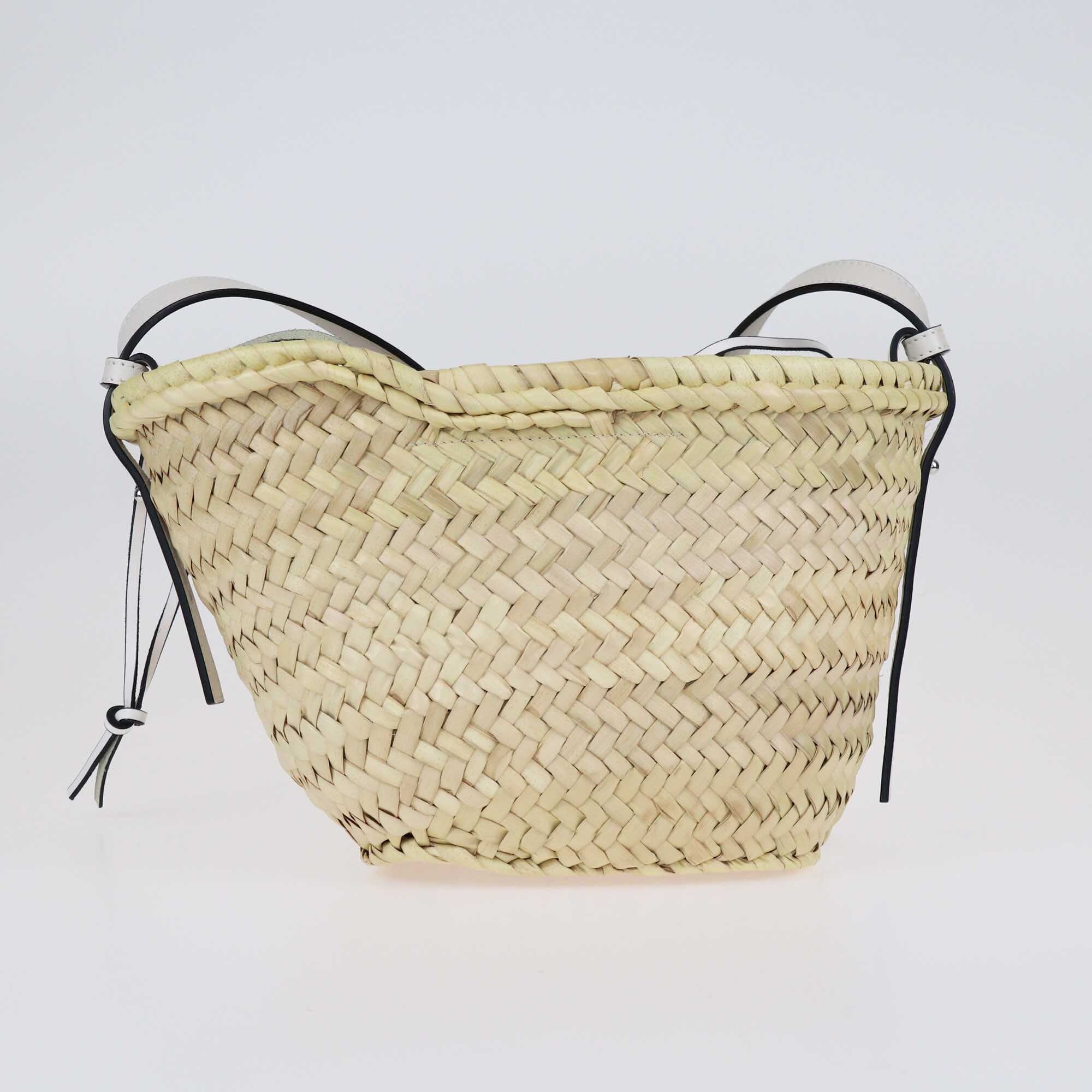 Loewe Raffia Anagram Basket Drawstring Bag Bags Loewe 