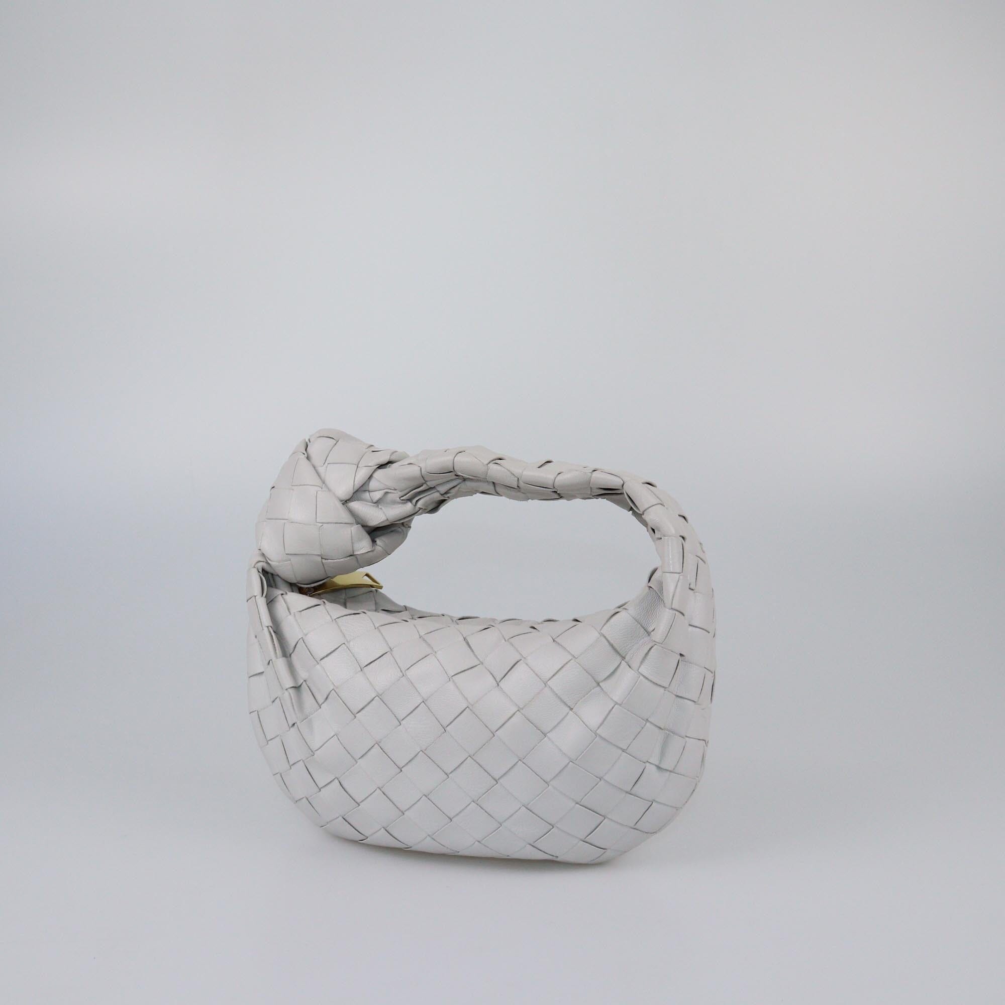 Bottega Grey Intrecciato BV Mini Jody Bag Womens Bottega Veneta 