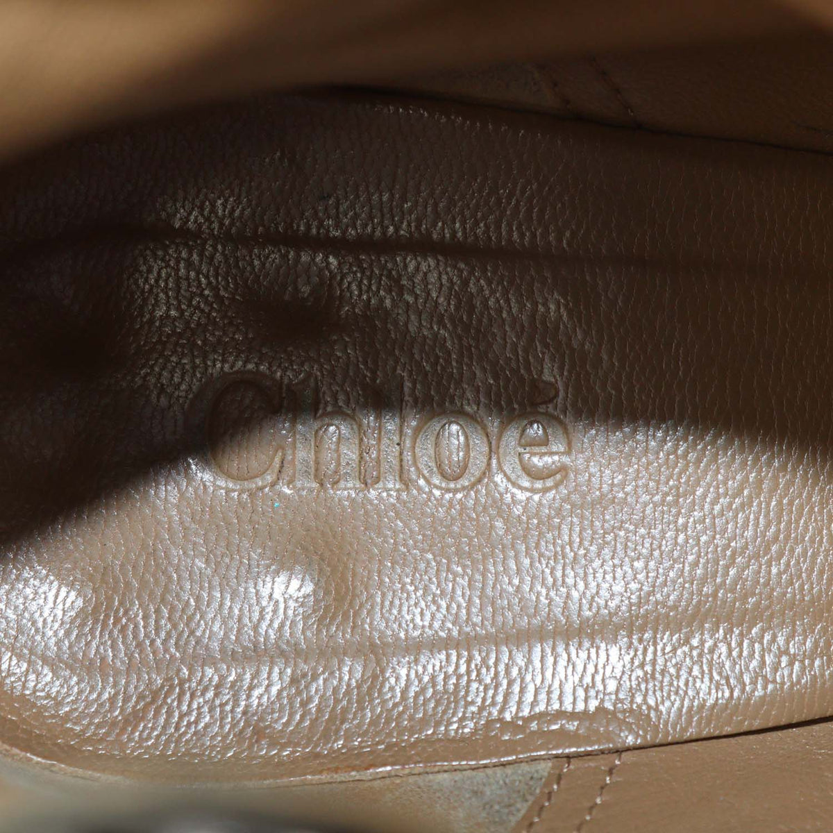 Chloe Grey Leather Studded Suzanna Ankle Boots