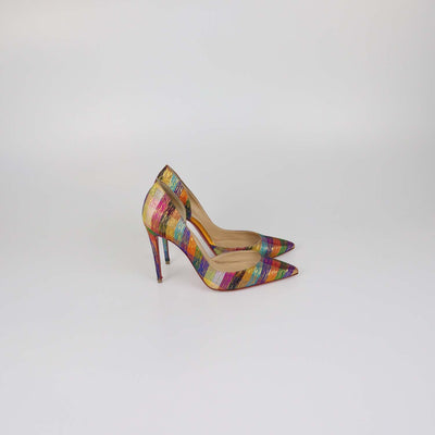 Christian Louboutin Multicolor Fabric Disco Iriza Pumps