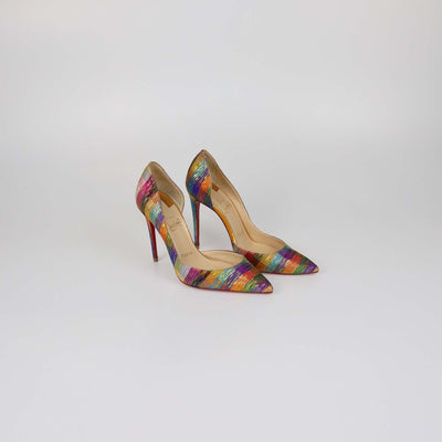 Christian Louboutin Multicolor Fabric Disco Iriza Pumps