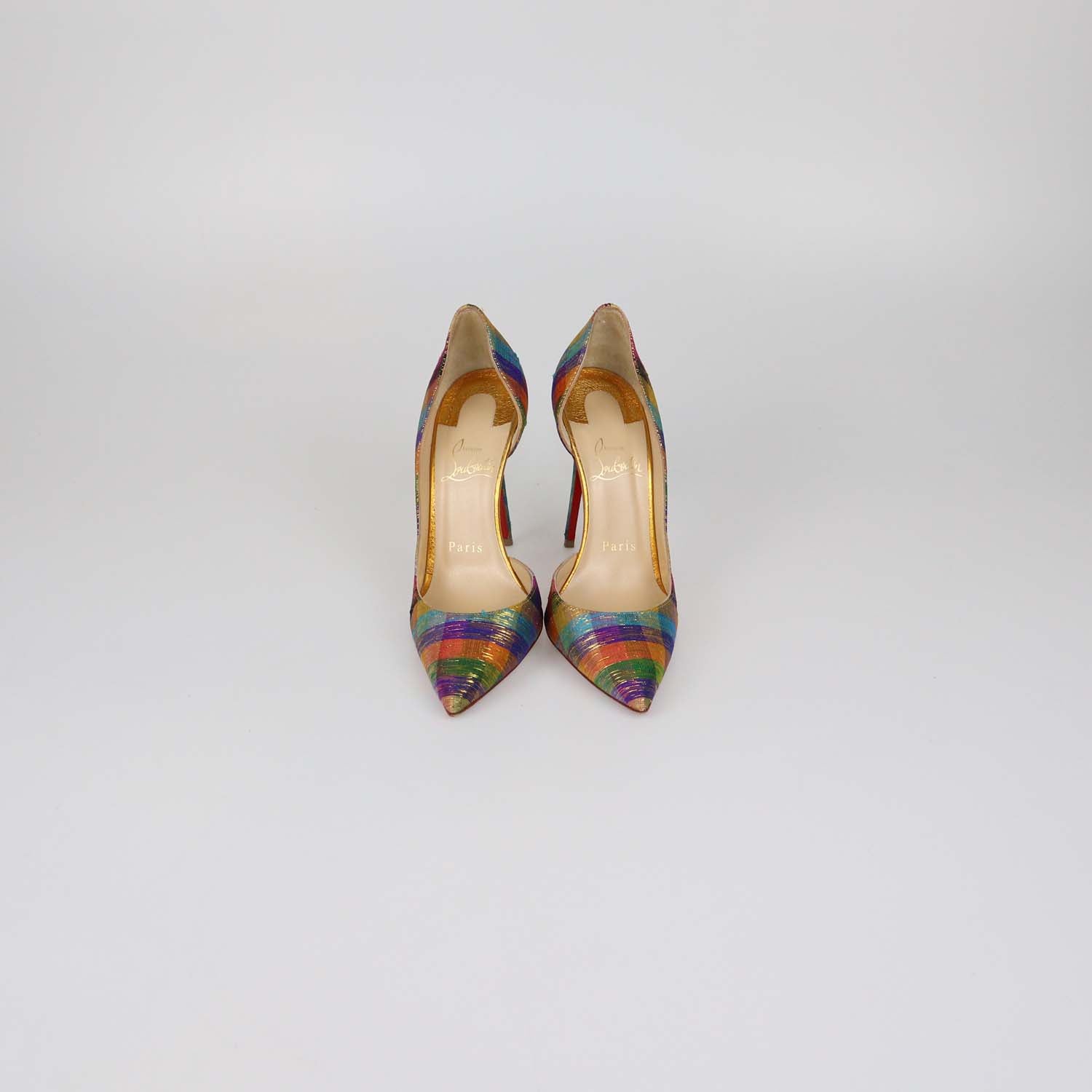 Christian Louboutin Multicolor Fabric Disco Iriza Pumps