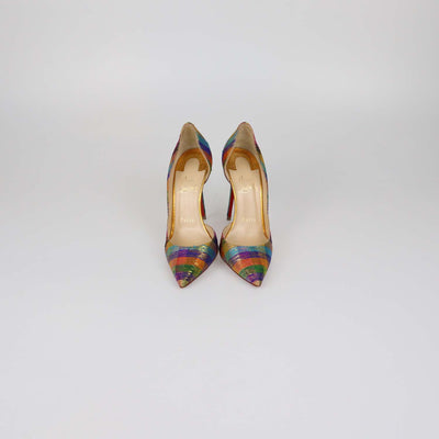 Christian Louboutin Multicolor Fabric Disco Iriza Pumps