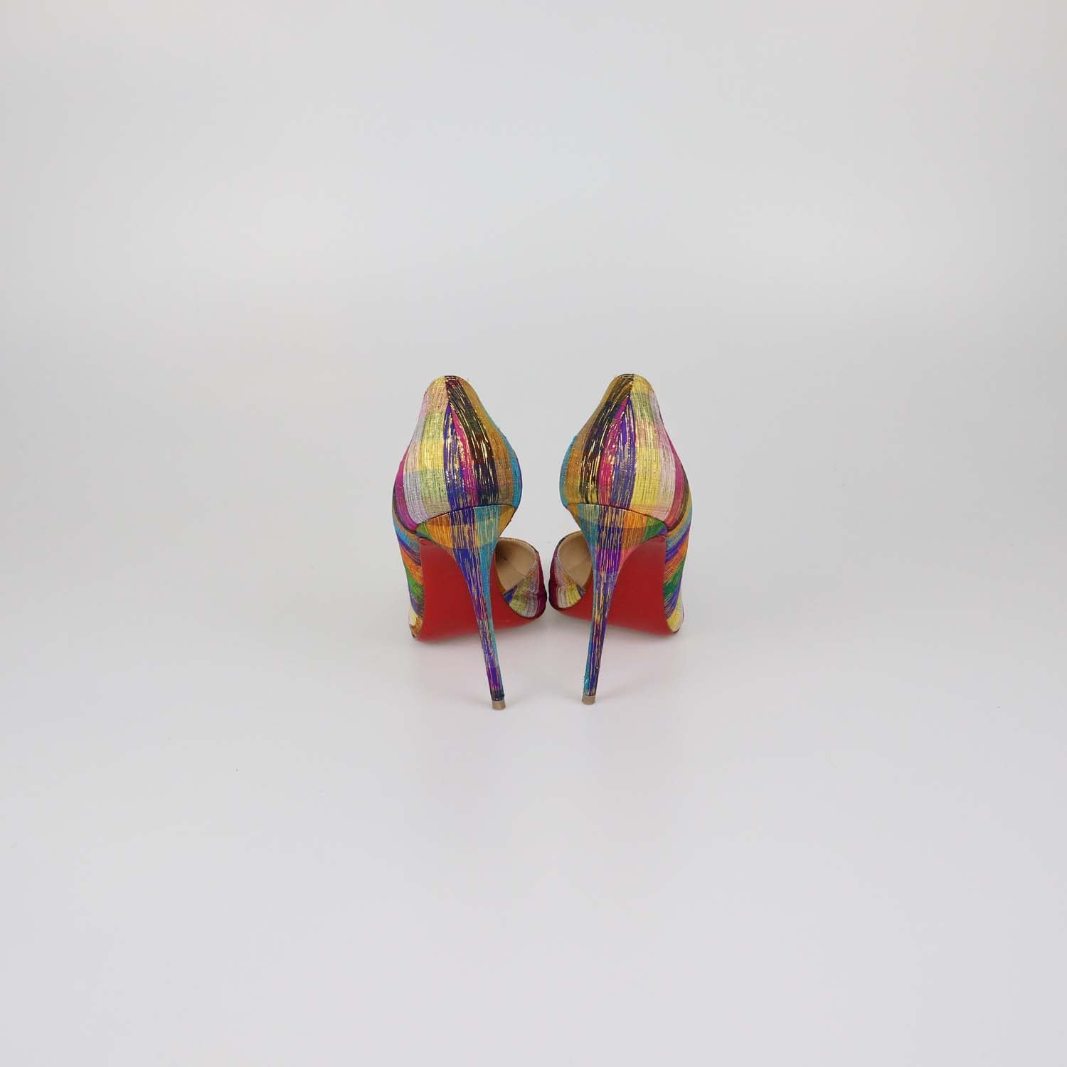 Christian Louboutin Multicolor Fabric Disco Iriza Pumps