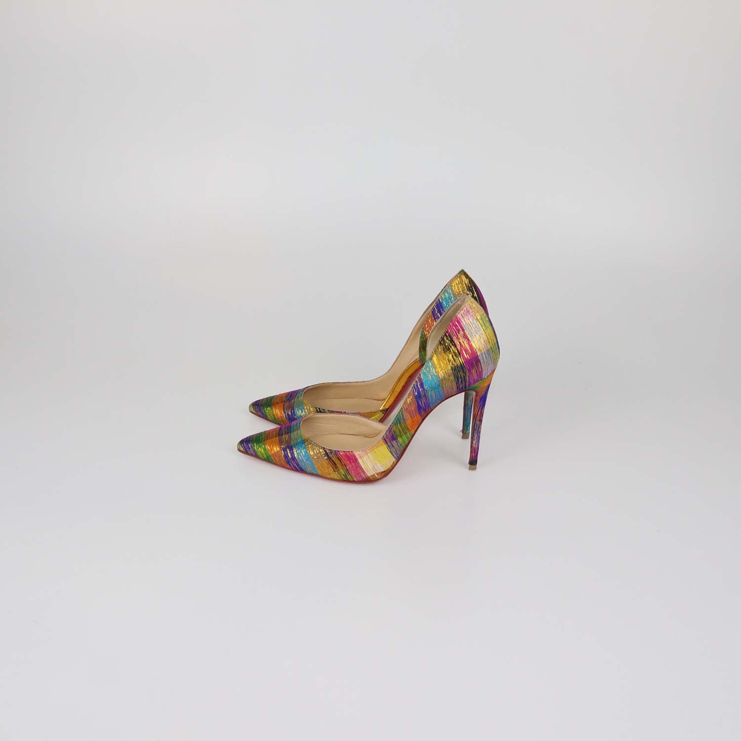 Christian Louboutin Multicolor Fabric Disco Iriza Pumps