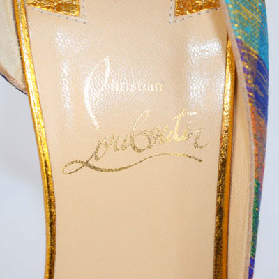 Christian Louboutin Multicolor Fabric Disco Iriza Pumps