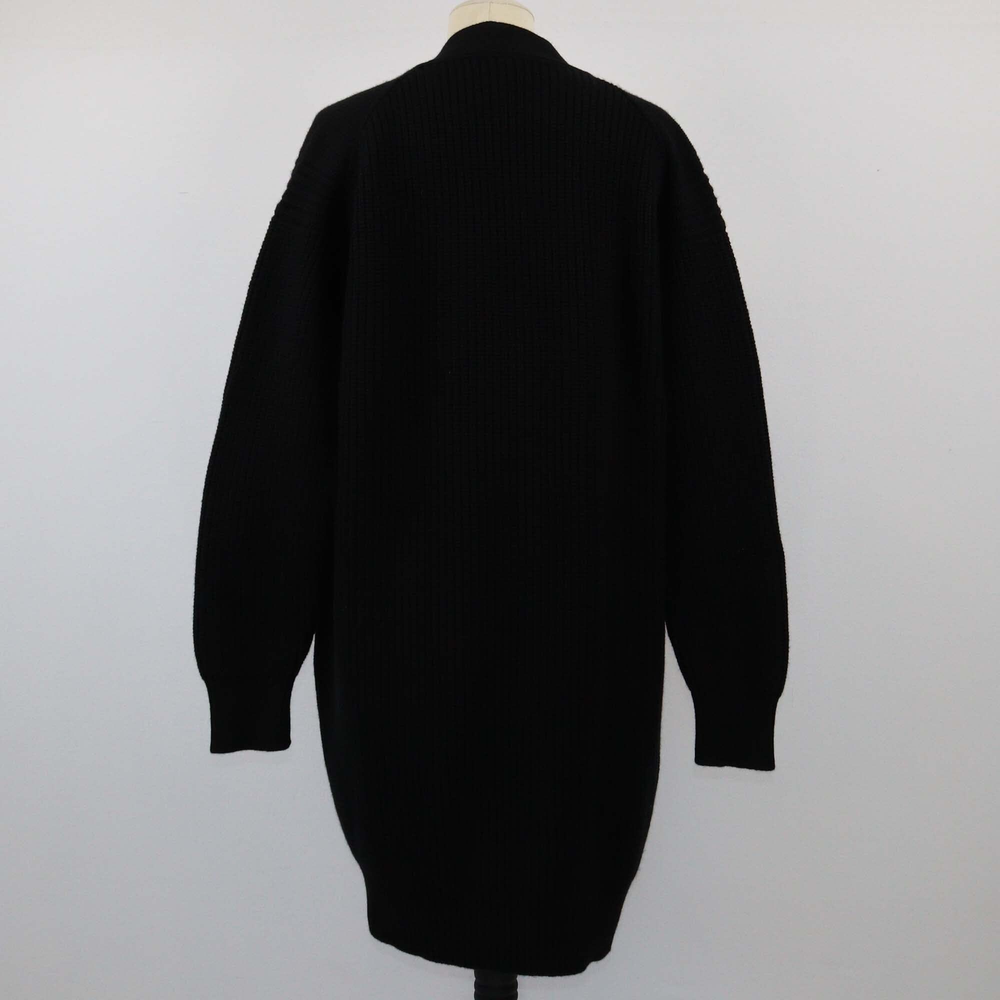 Hermes Black Longsleeve Pocket Detailed Cardigan Womens Hermes 