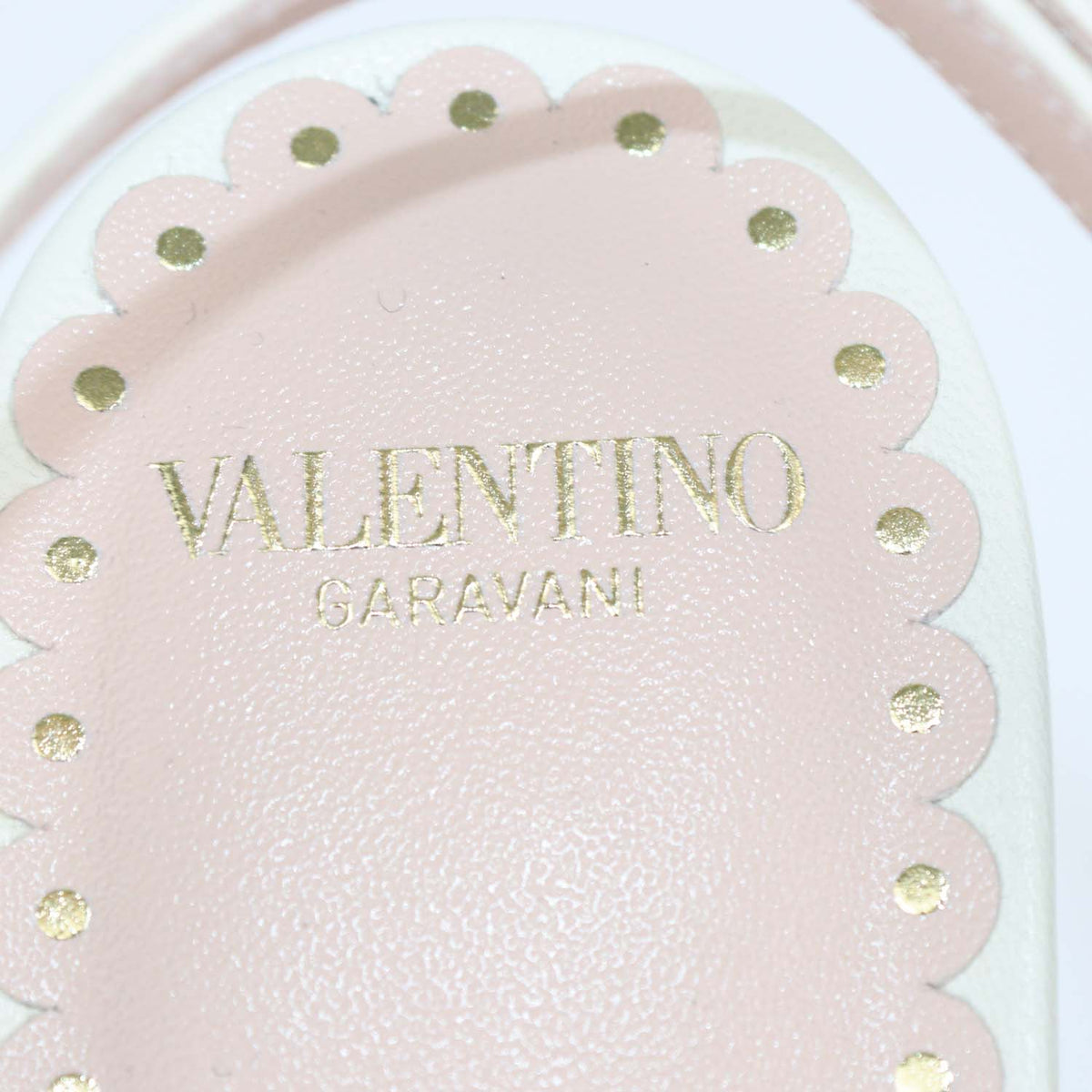 Valentino Ivory,Brown Leather Bepointy Slingback Pumps