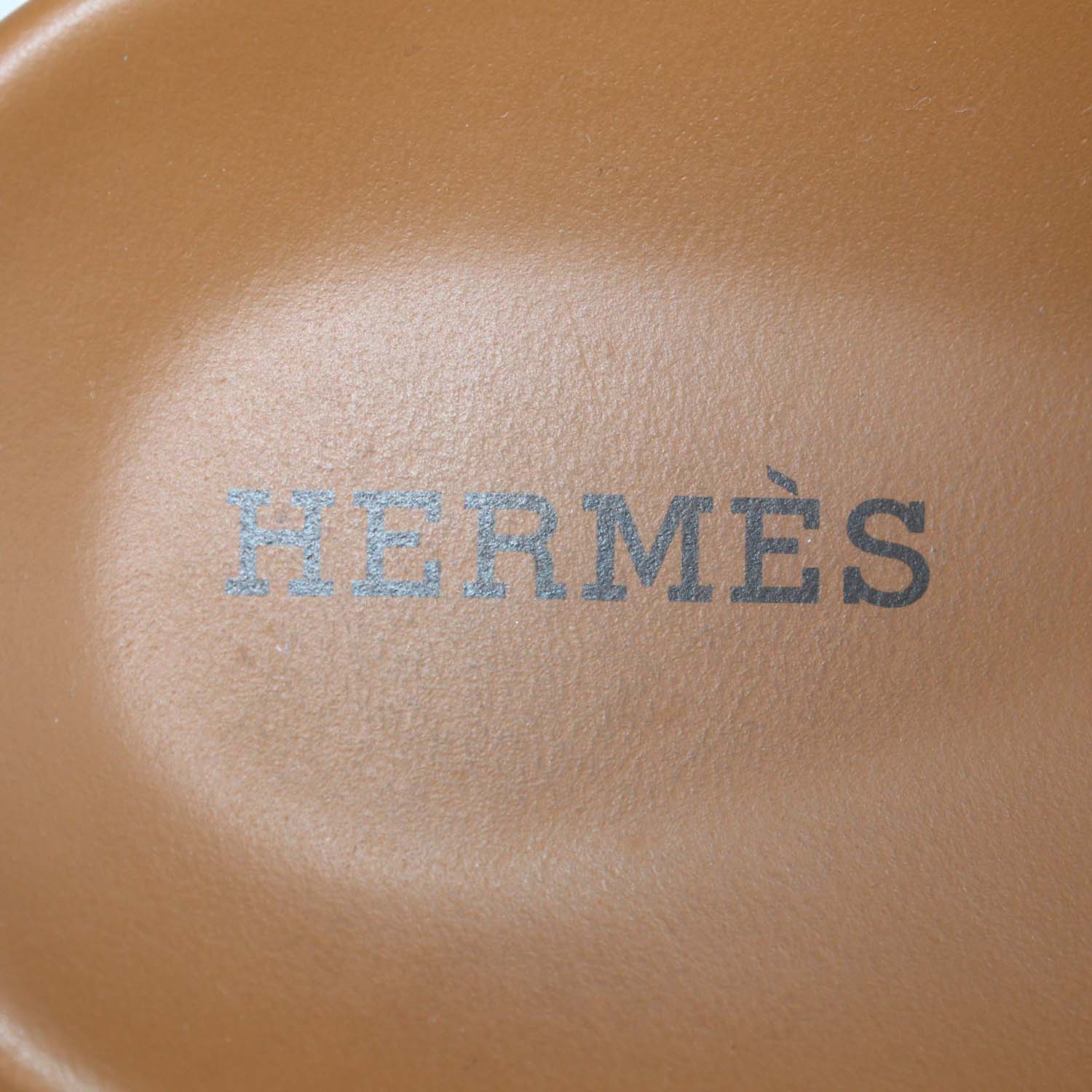Hermes Bleu Mineral/Naturel Suede Extra Sandals