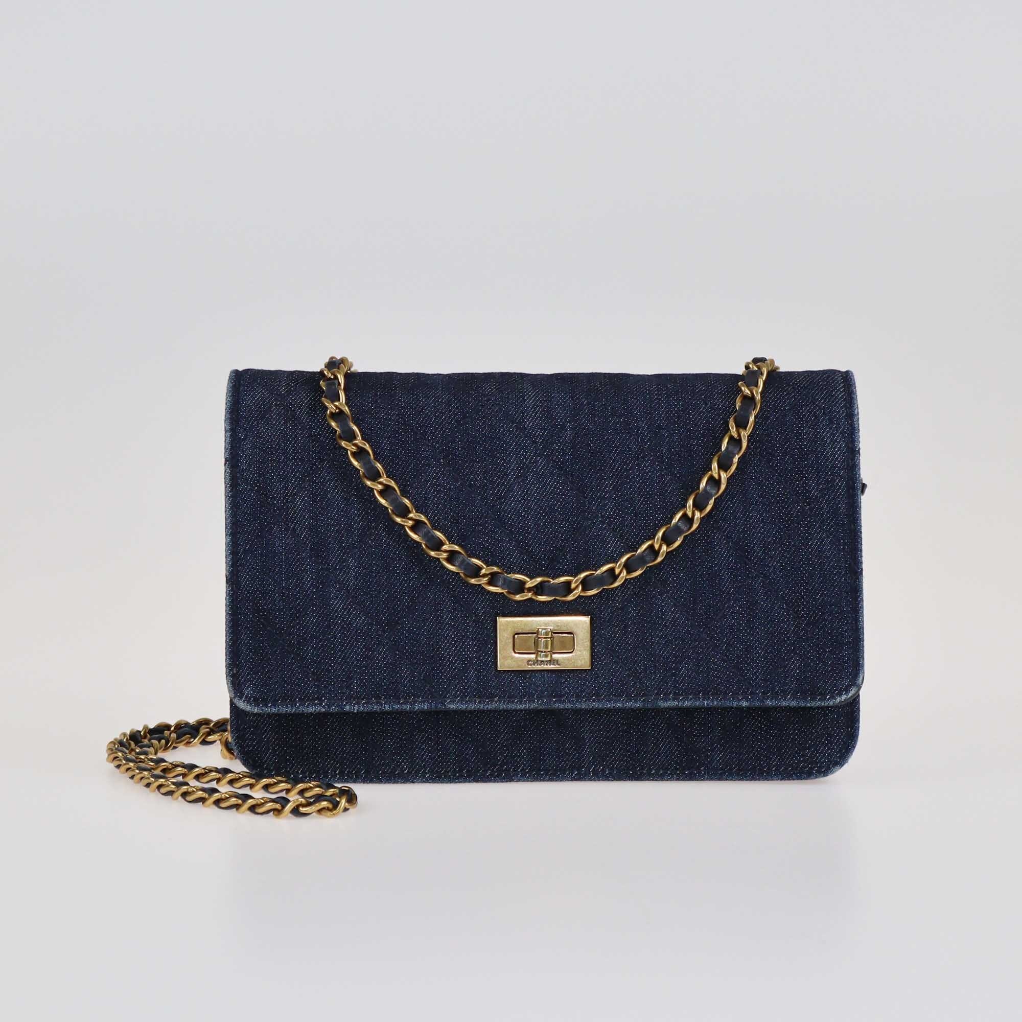 Chanel Dark Blue Quilted Reissue WOC Bag Bags Chanel 