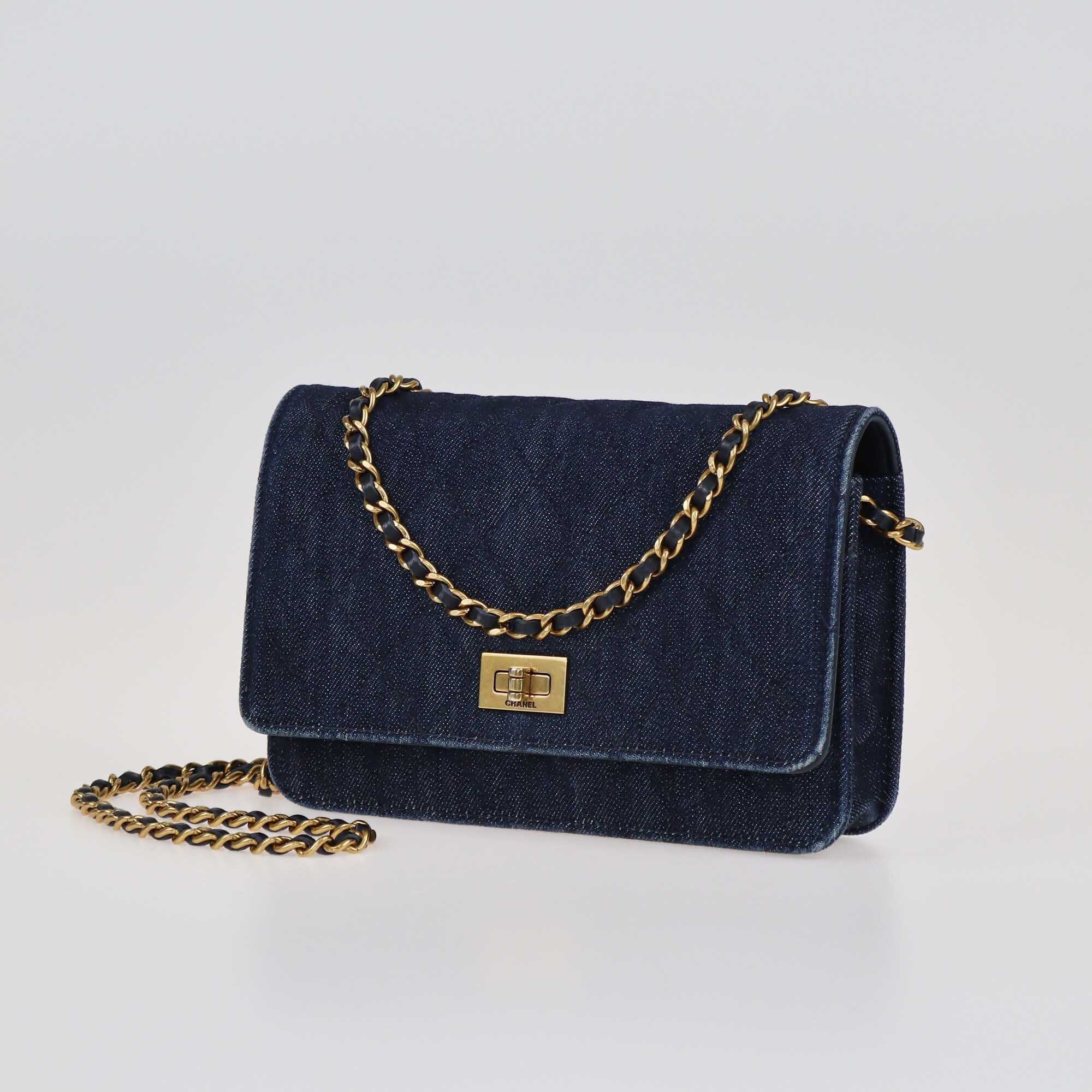 Chanel Dark Blue Quilted Reissue WOC Bag Bags Chanel 