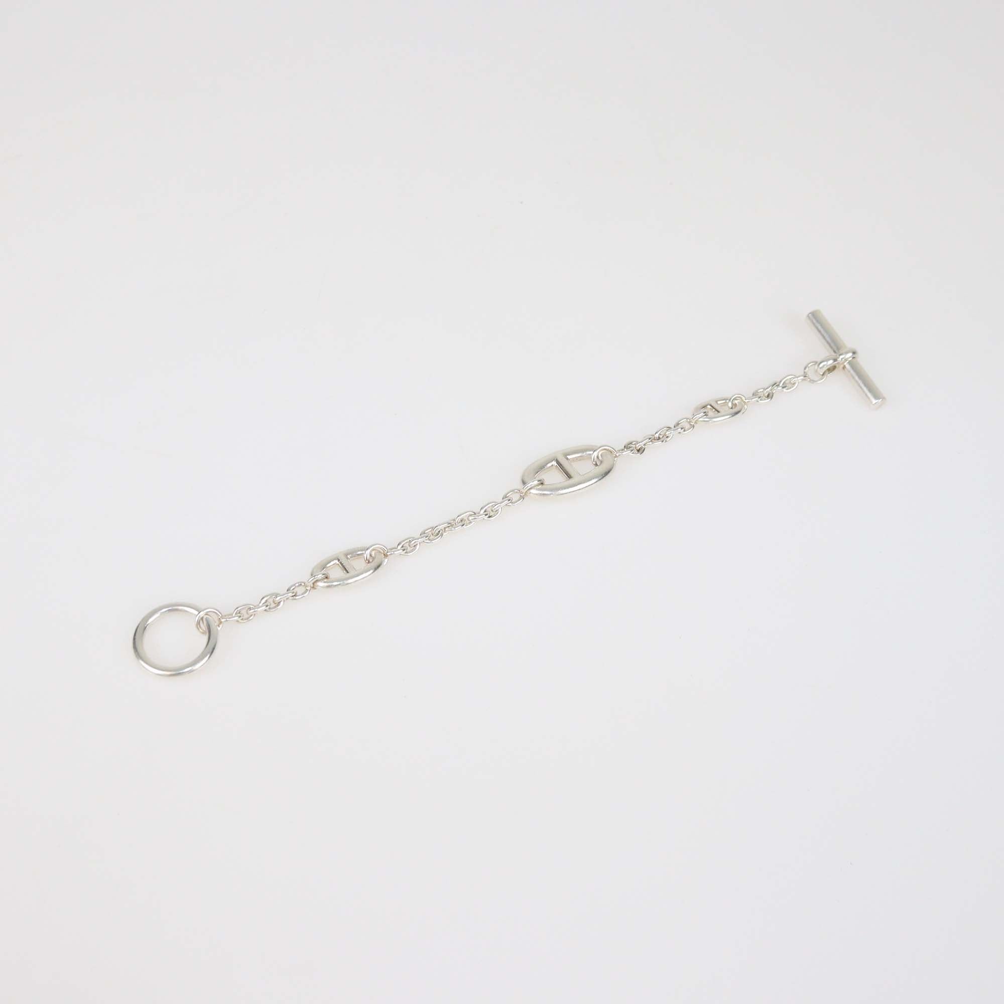 Hermes Sterling Silver Chaine D'Ancre Farandole Link Bracelet