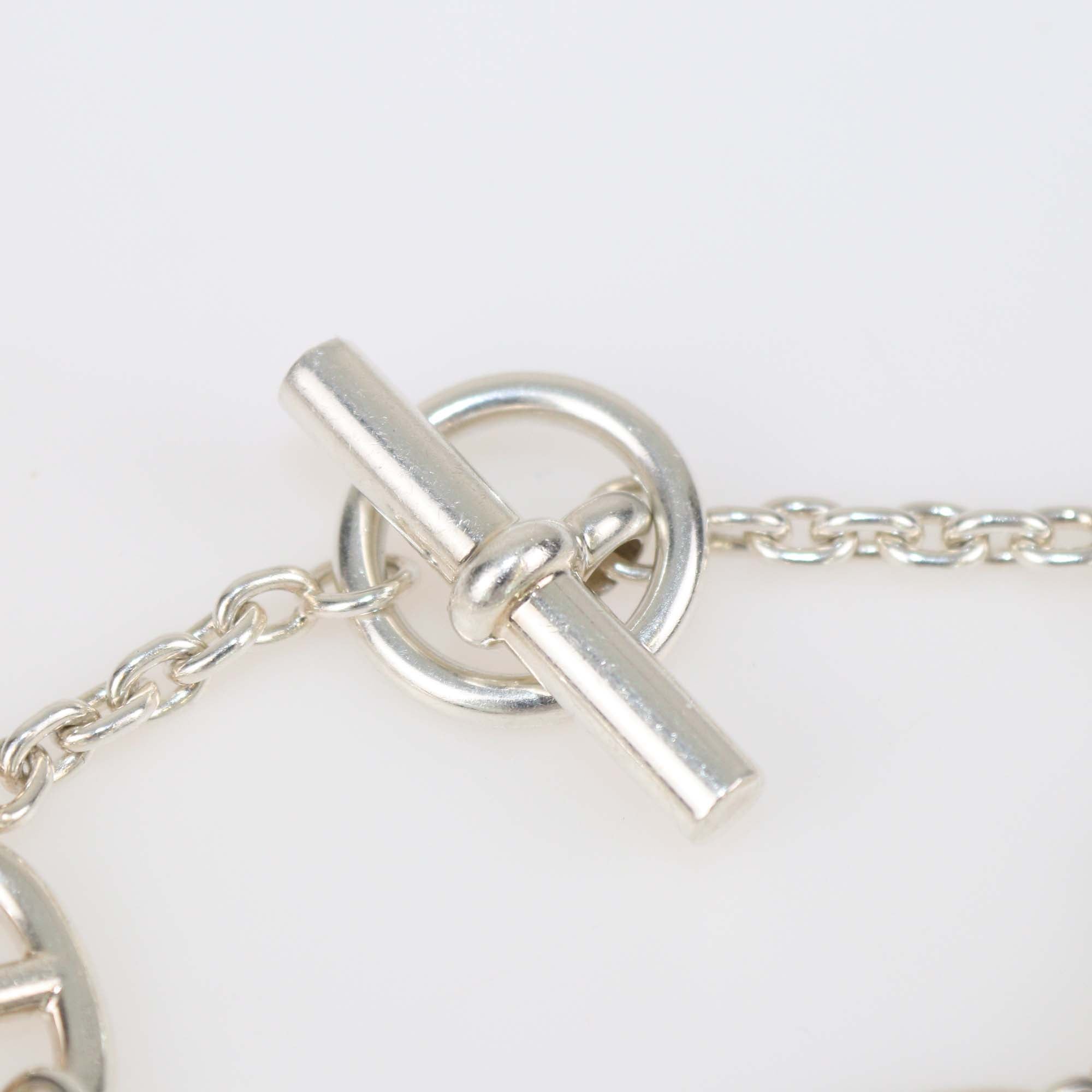 Hermes Sterling Silver Chaine D'Ancre Farandole Link Bracelet