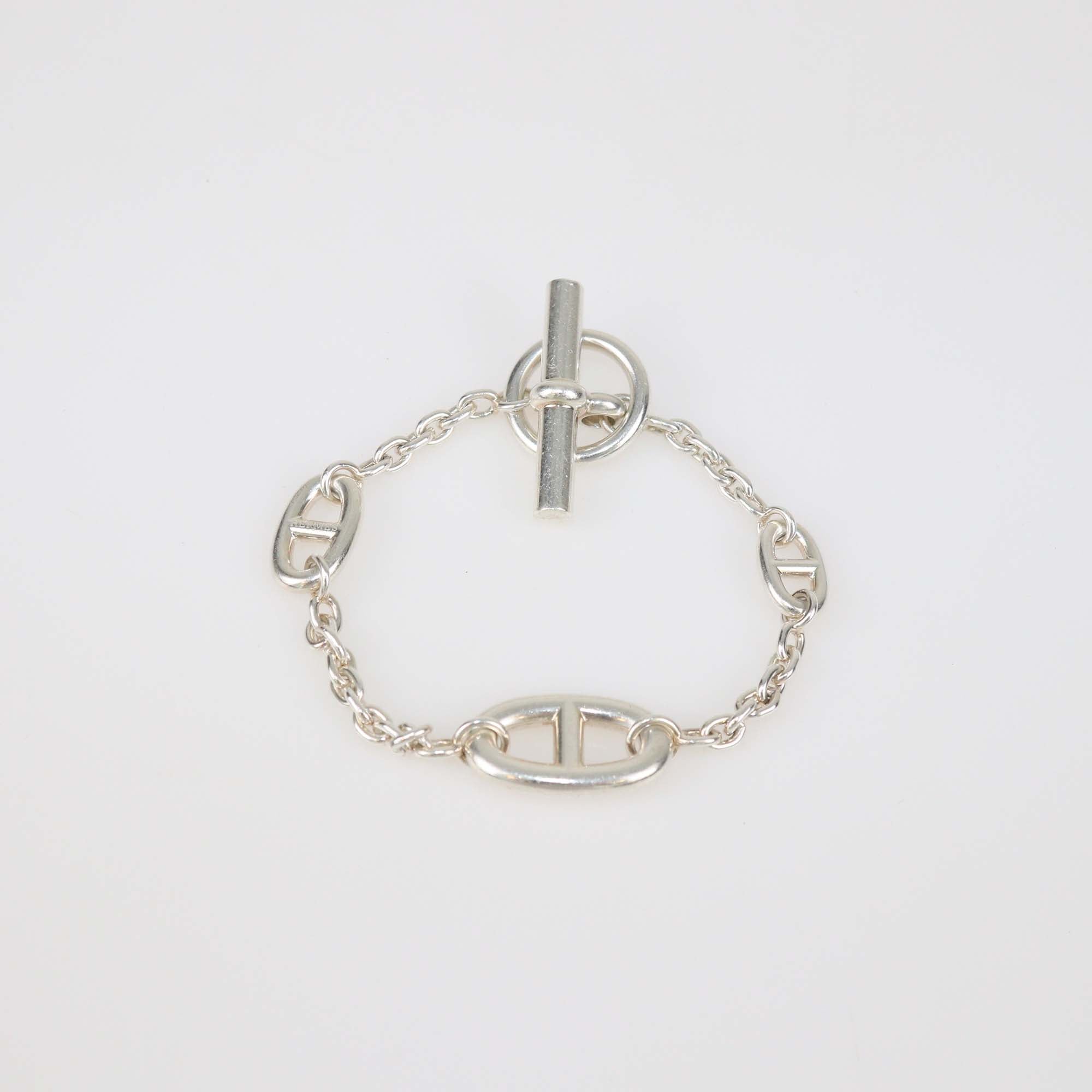 Hermes Sterling Silver Chaine D'Ancre Farandole Link Bracelet