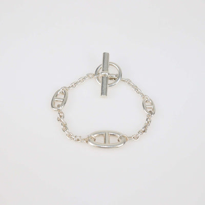 Hermes Sterling Silver Chaine D'Ancre Farandole Link Bracelet
