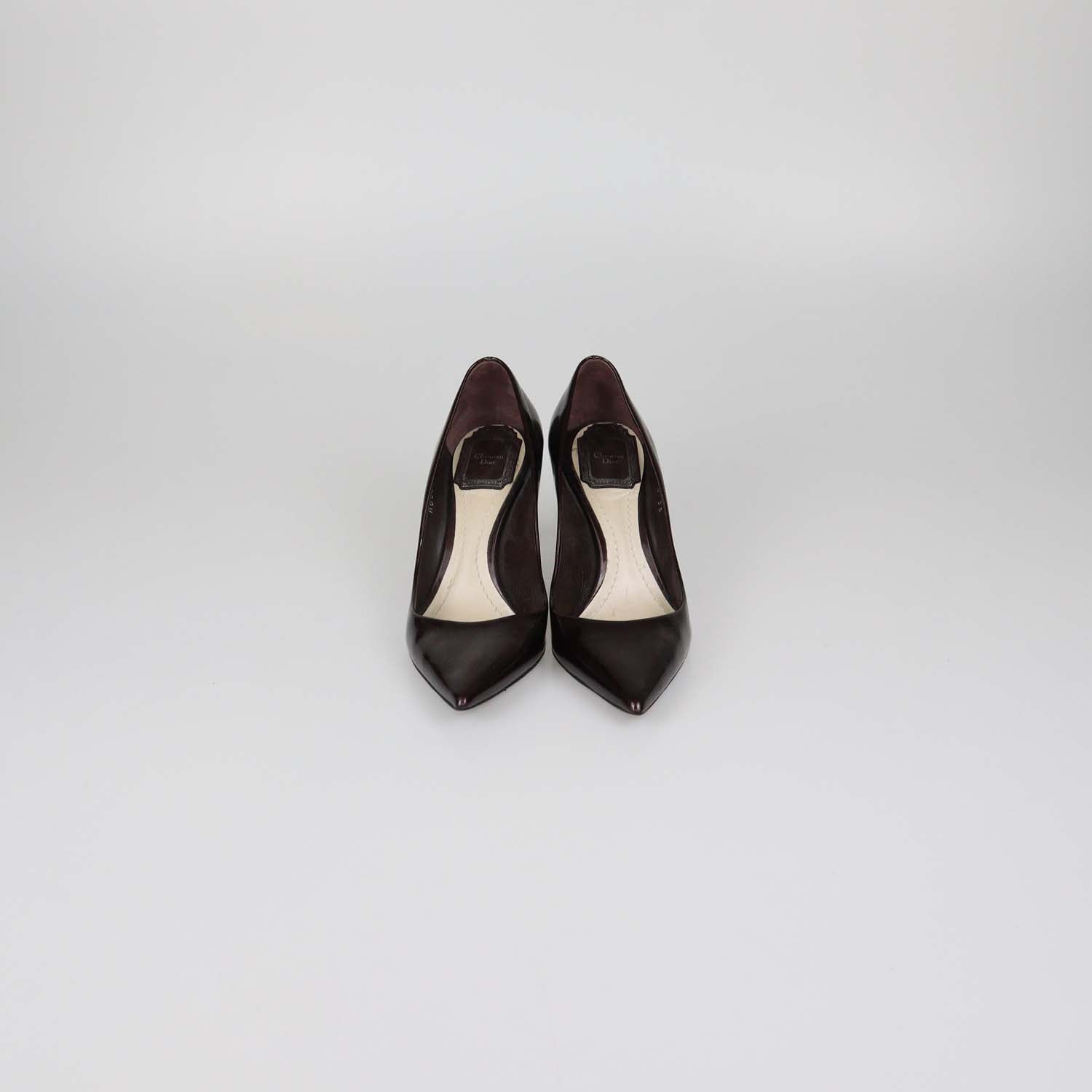 Christian Dior Burgundy Patent Leather Dioressence Pumps