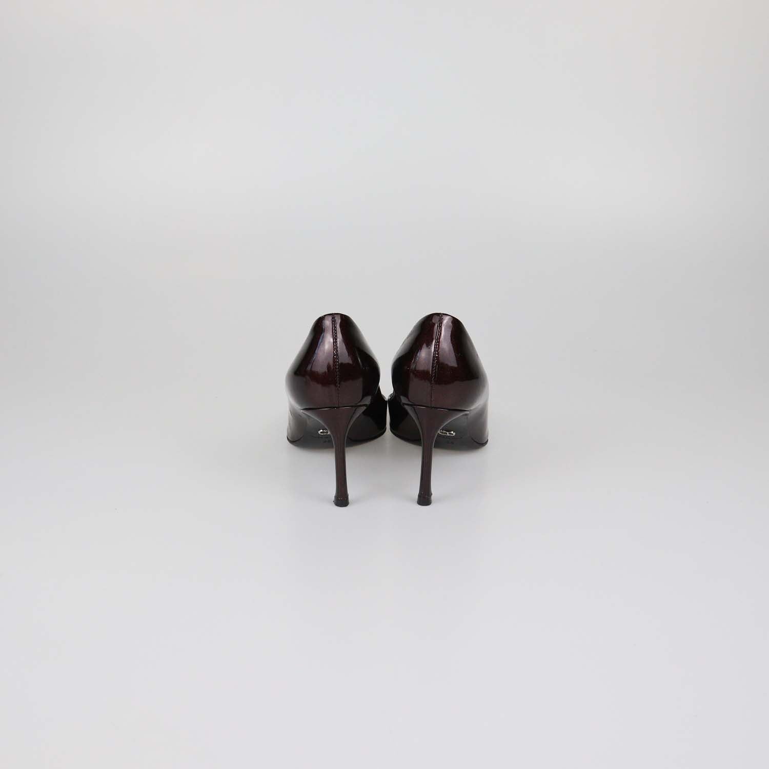 Christian Dior Burgundy Patent Leather Dioressence Pumps