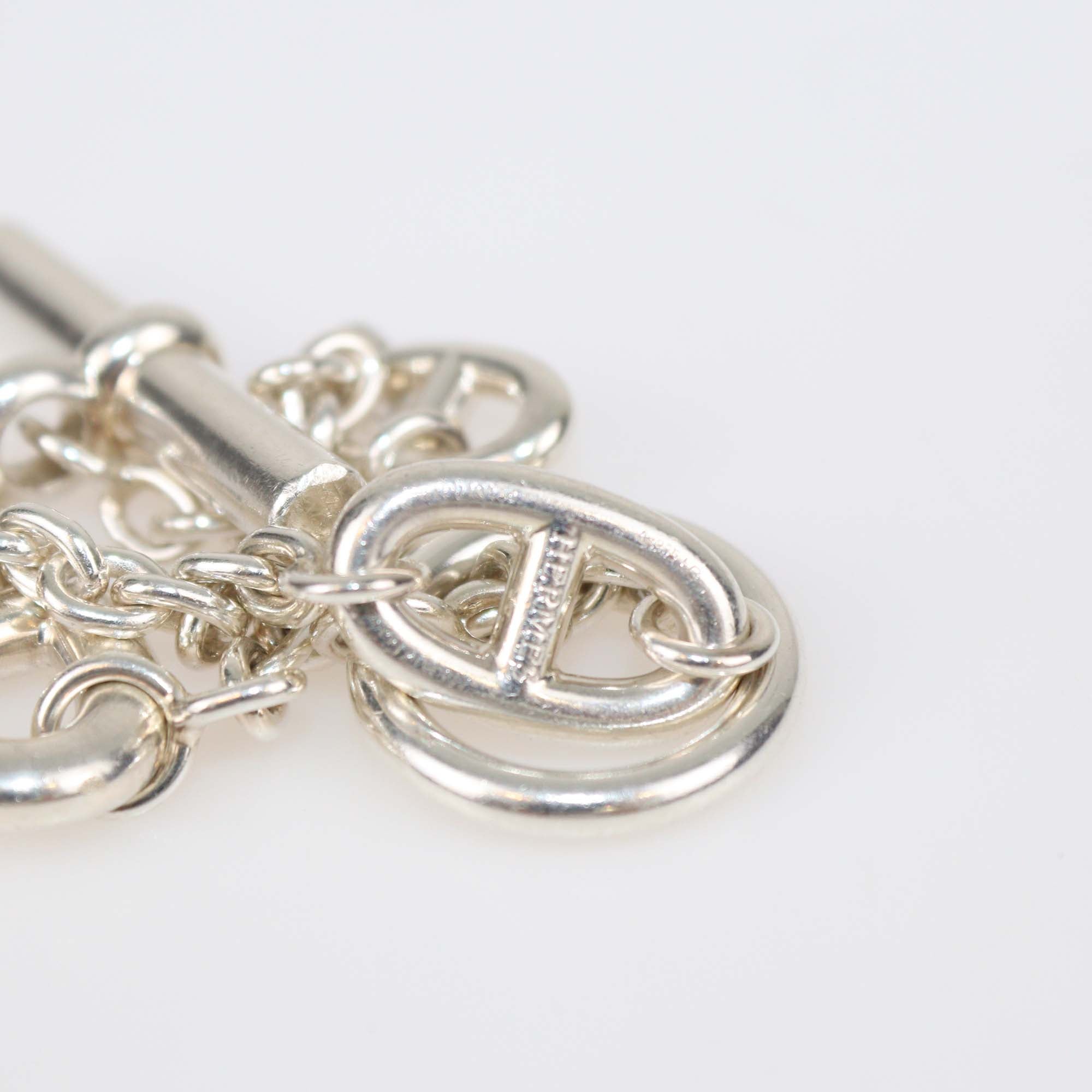 Hermes Sterling Silver Chaine D'Ancre Farandole Link Bracelet