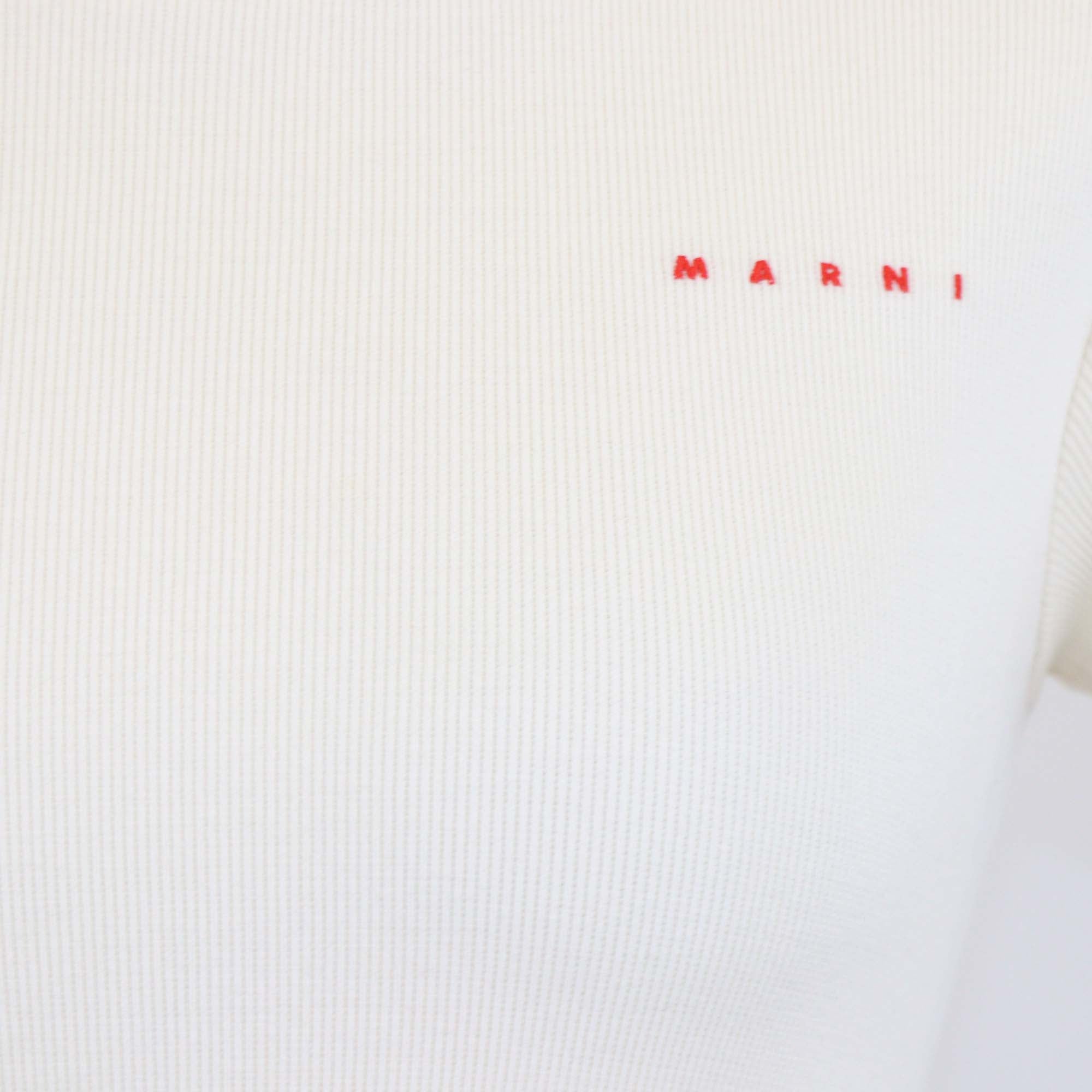 Marni Kids Light Yellow Cotton Check Print Mesh Skirt Logo Embroidered Short Sleeve Dress