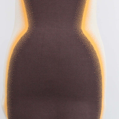 PH5 Tricolor Blend Viscose Aster Wavy Asymmetrical Dress