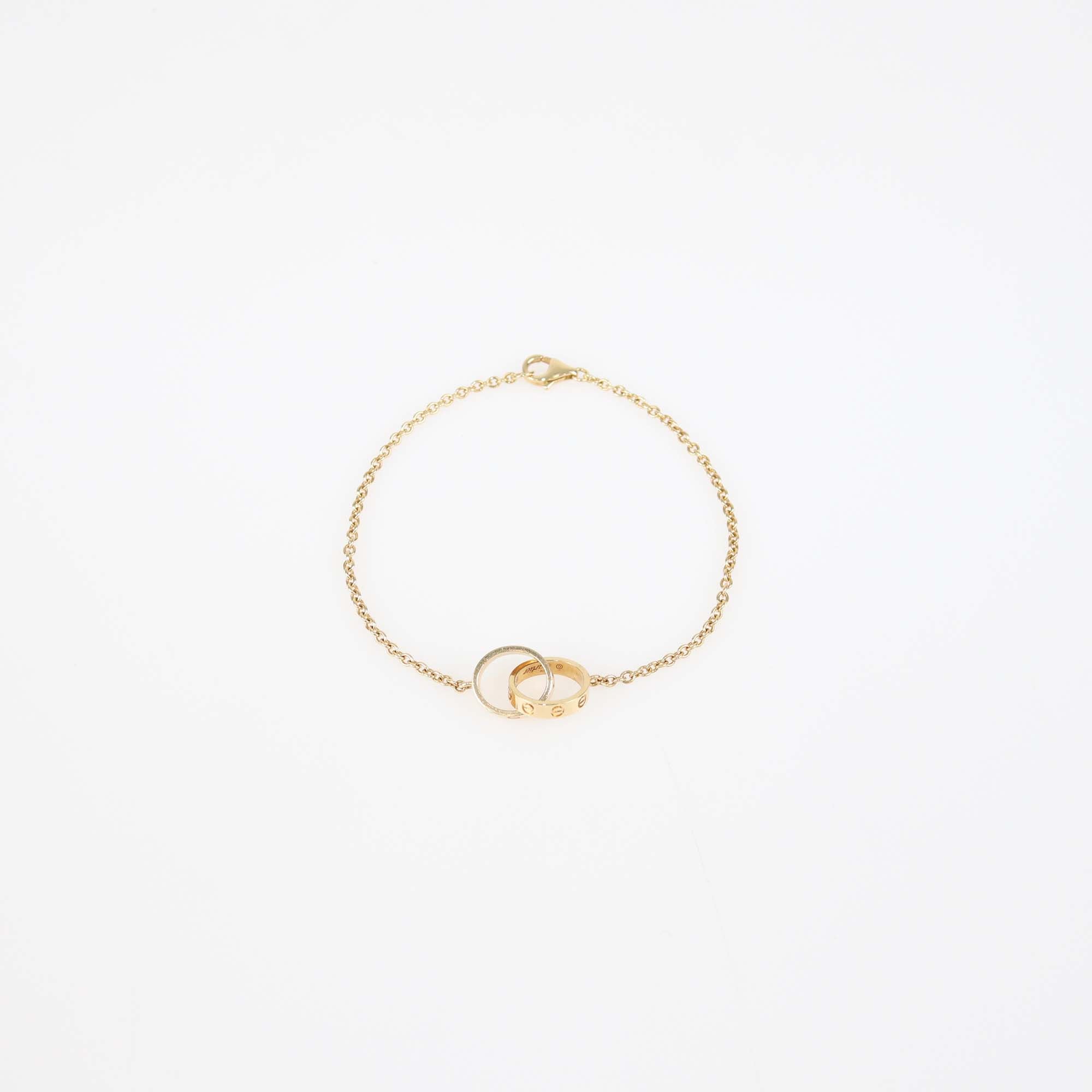 Cartier 18K Rose Gold Love Interlocking Loop Bracelet