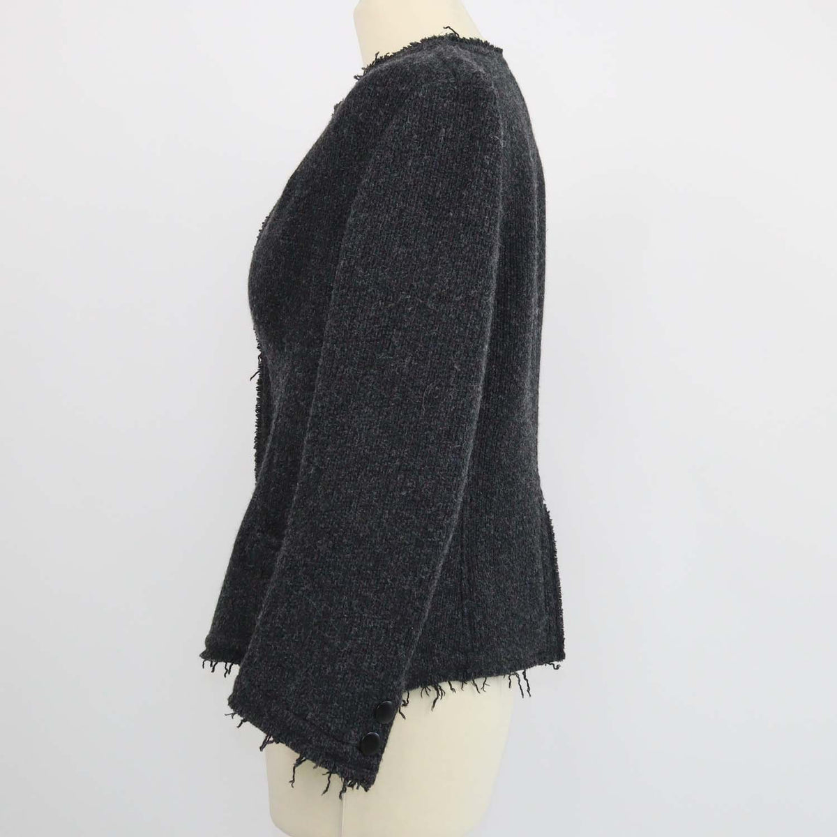 Y's by Yohji Yamamoto Dark Grey Tweed Blazer
