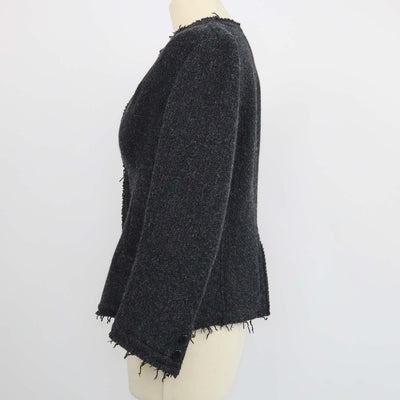 Y's by Yohji Yamamoto Dark Grey Tweed Blazer