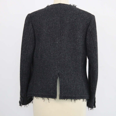 Y's by Yohji Yamamoto Dark Grey Tweed Blazer