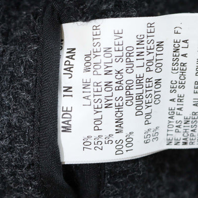 Y's by Yohji Yamamoto Dark Grey Tweed Blazer