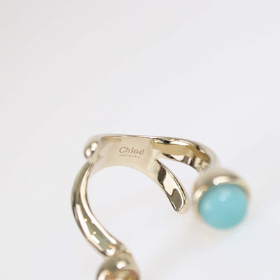 Chloe Gold Tone Metal Zodiac Aries Ring