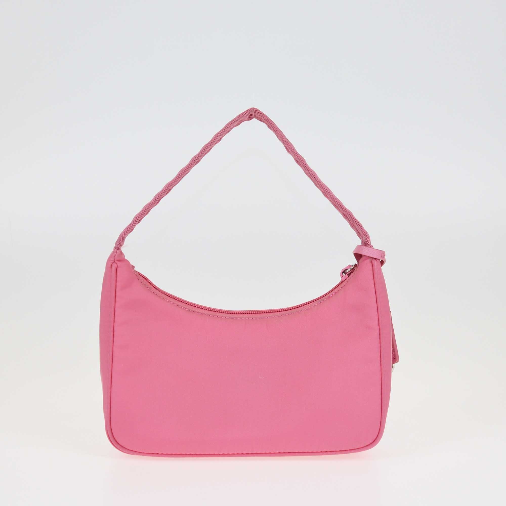 Prada Pink Mini Re-Edition 2000 Shoulder Bag Bags Prada 