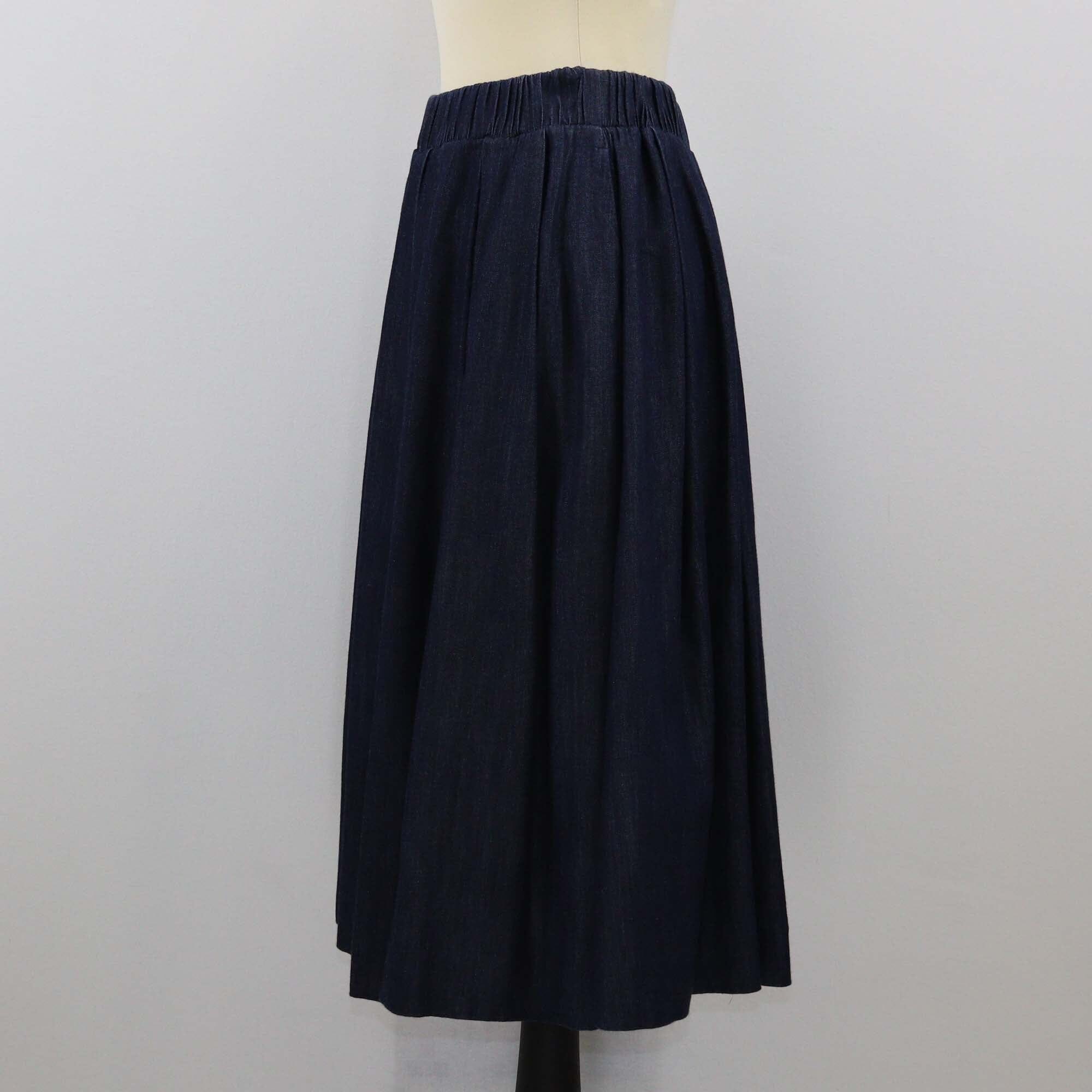 S Max Mara Dark Blue Wide Leg Pleated Pants Womens S Max Mara 