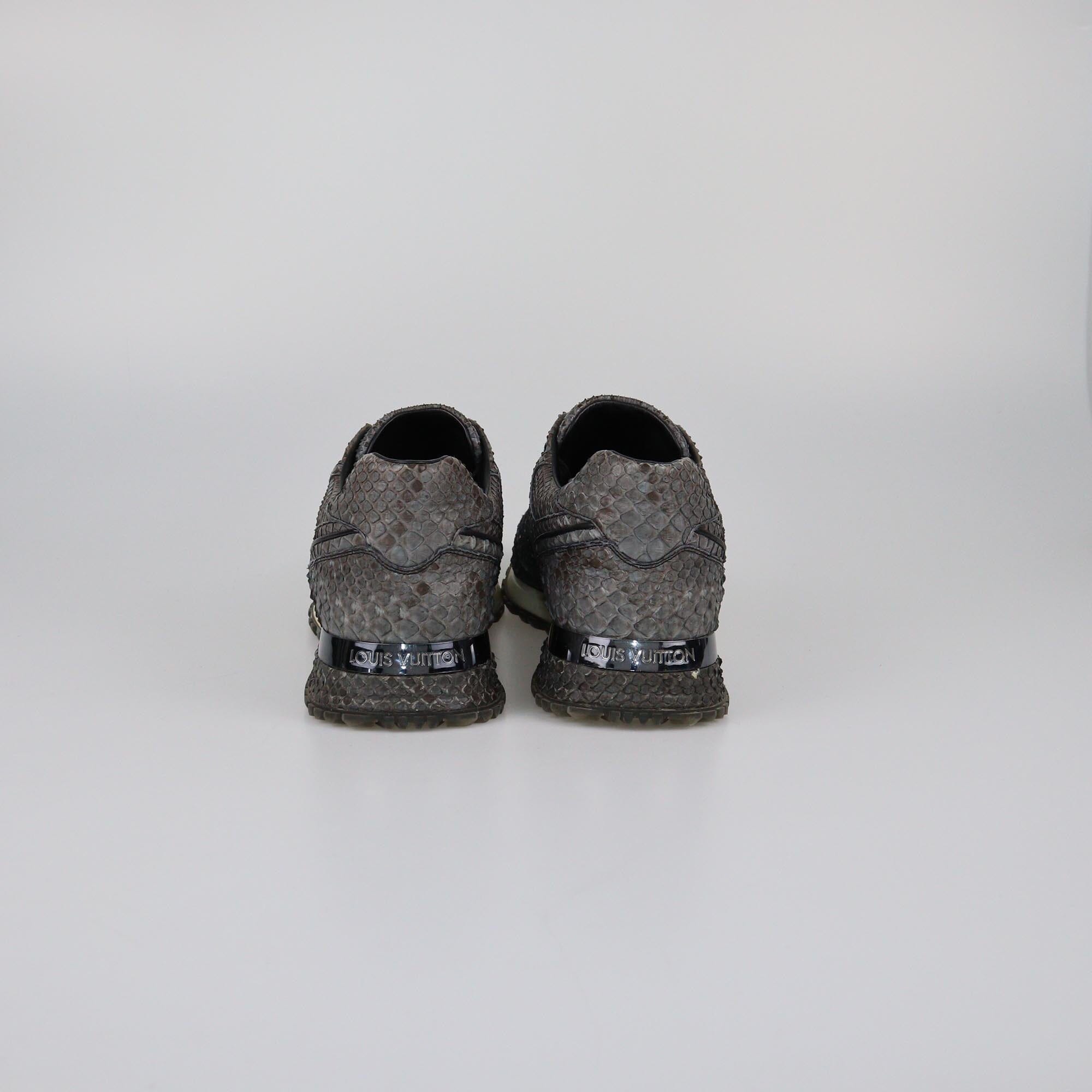 Louis Vuitton Grey Python Runway Low Top Sneaker Mens Louis Vuitton 