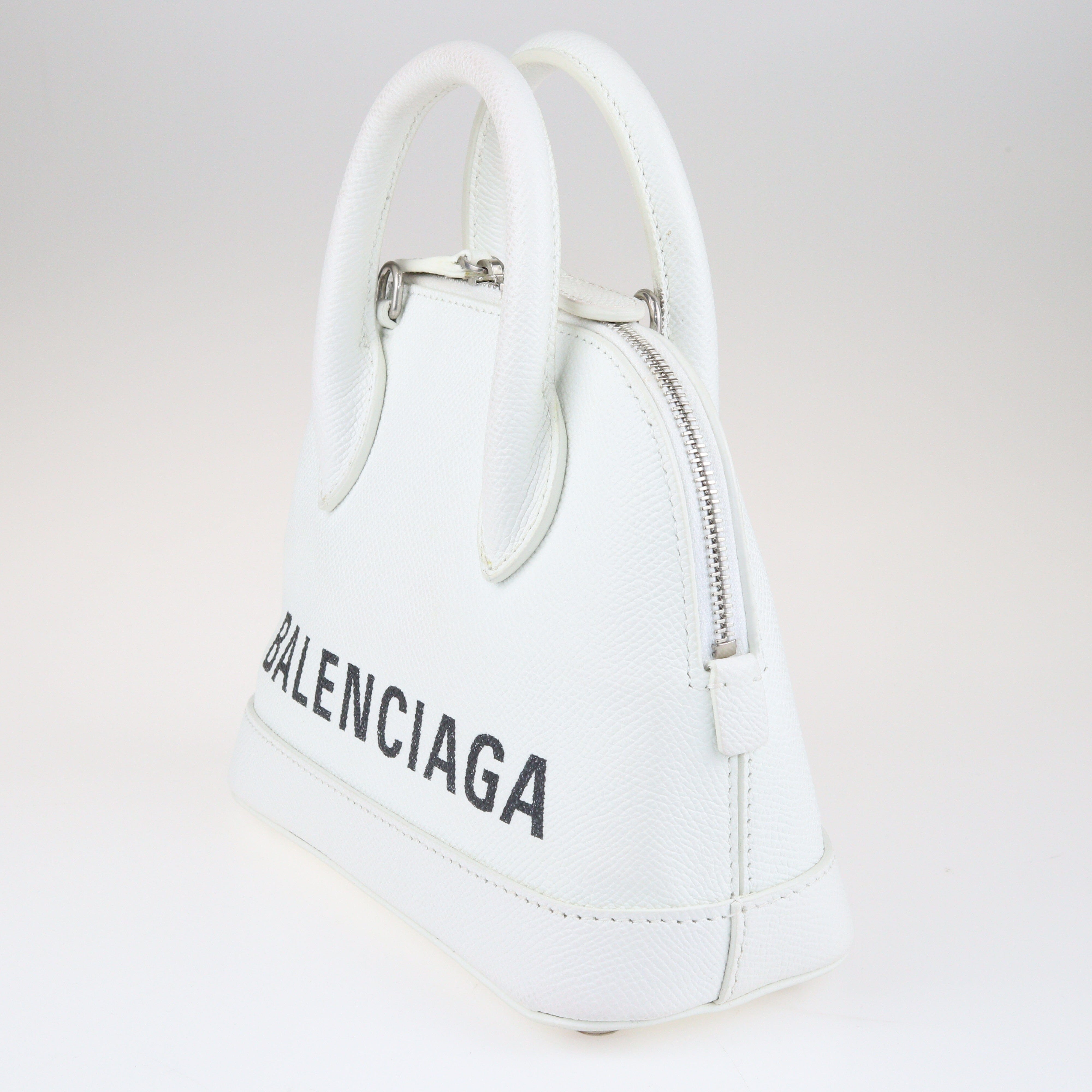 White Leather XXS Ville Satchel Bags Balenciaga 
