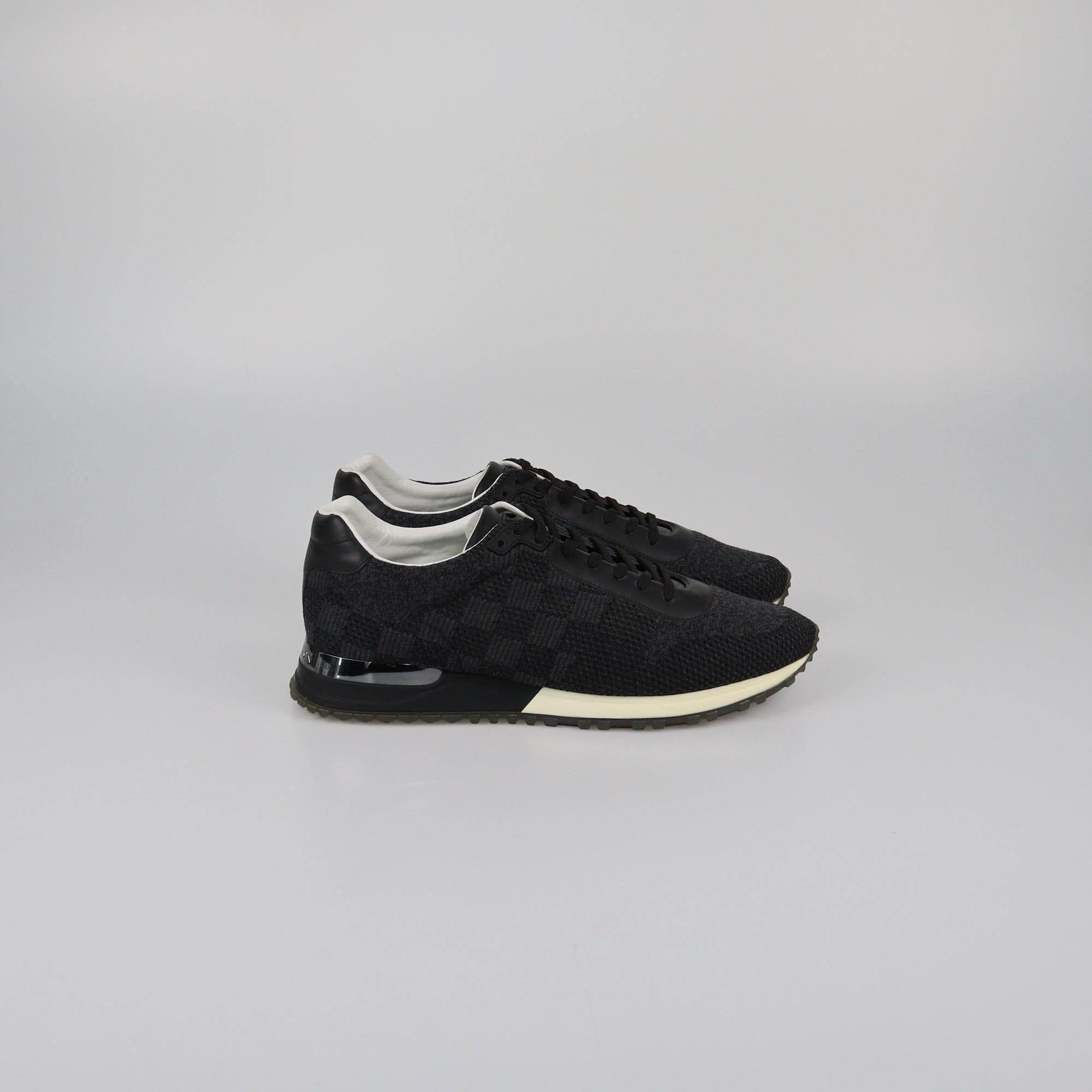 Louis Vuitton Black Damier Runway Low Top Sneaker Mens Louis Vuitton 