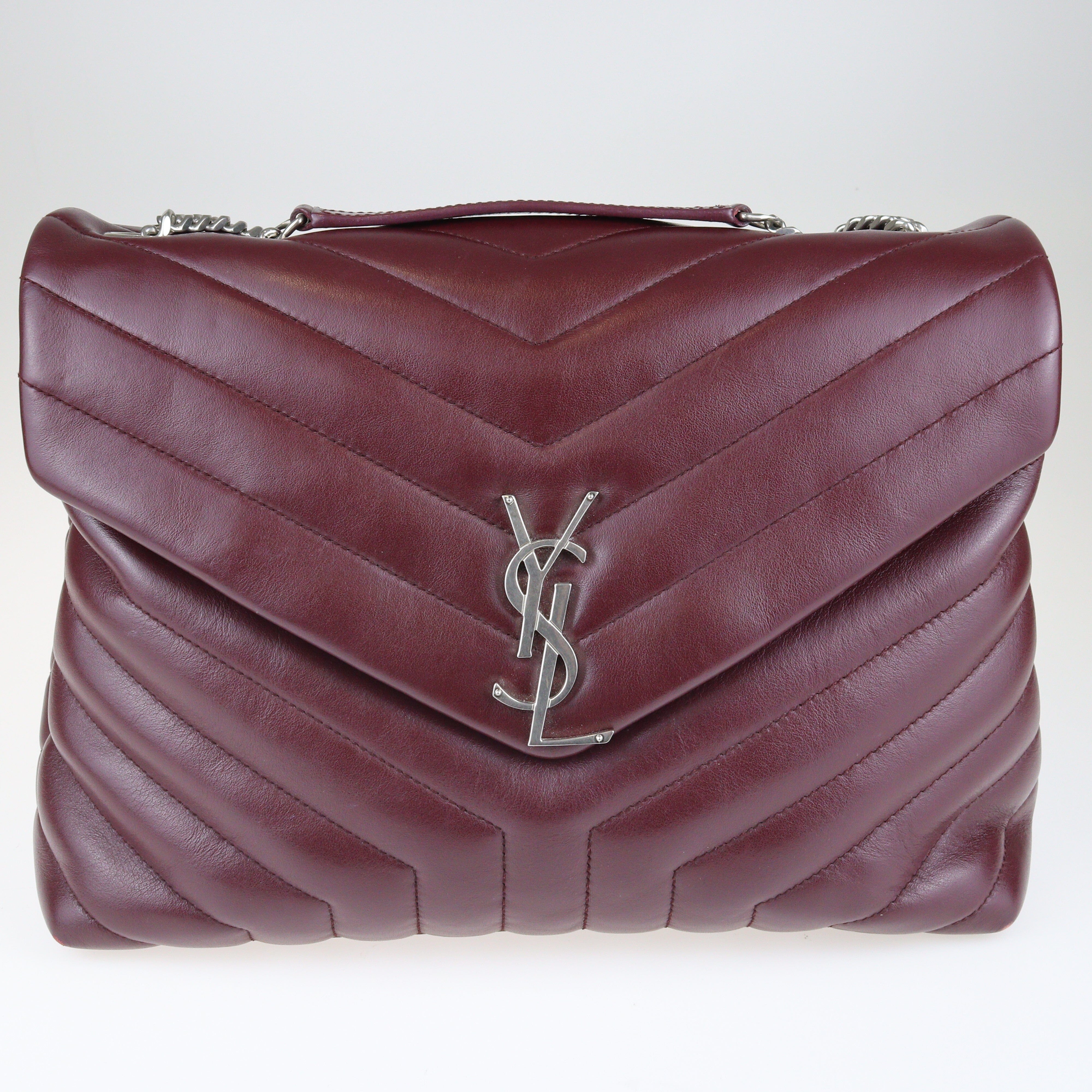 Ysl sales bag burgundy