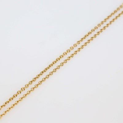 Fendi Gold Tone Metal Uniform Baguette Necklace