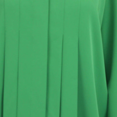 Elie Saab Green Pleated Light Cady Long Sleeve Shirt
