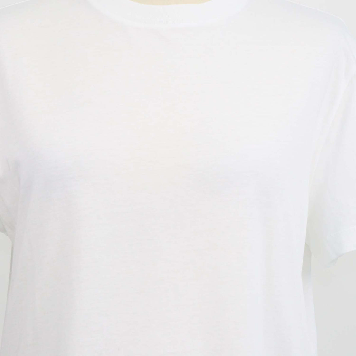 Prada White Cotton Jersey Crew Neck T-Shirt
