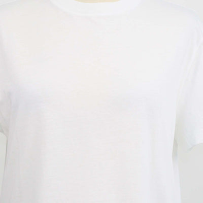 Prada White Cotton Jersey Crew Neck T-Shirt