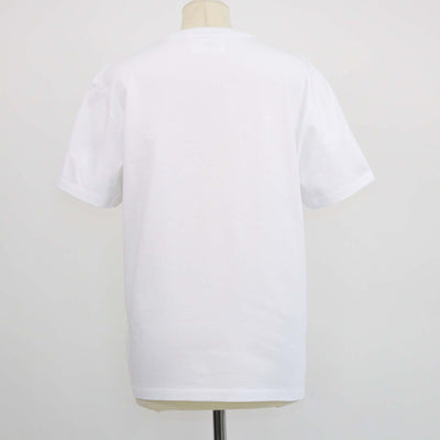 Ami Alexandre Mattiussi White Cotton Heart Paris Embroidered Crew Neck T-Shirt