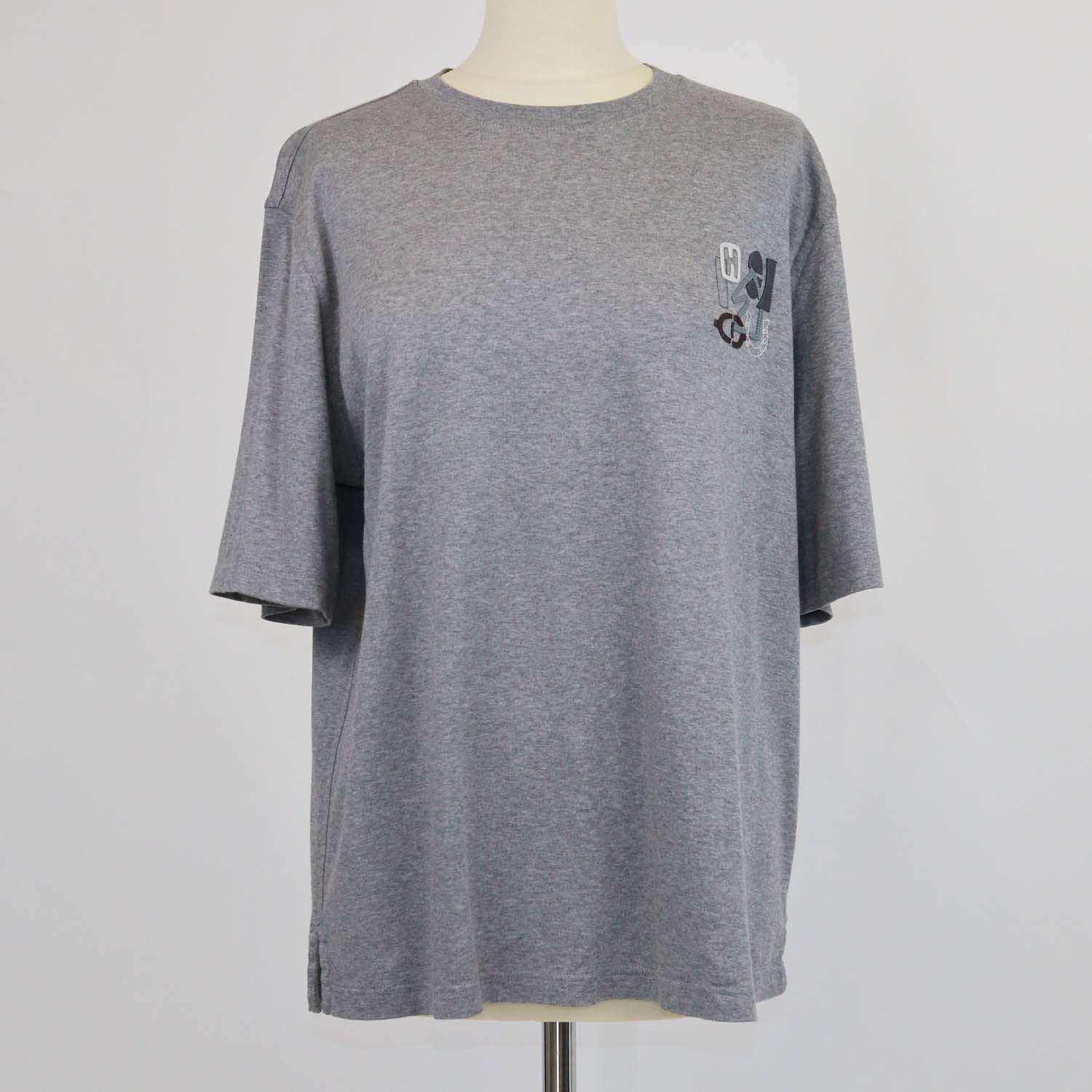 Hermes Gris Cotton H Puzzle T-Shirt