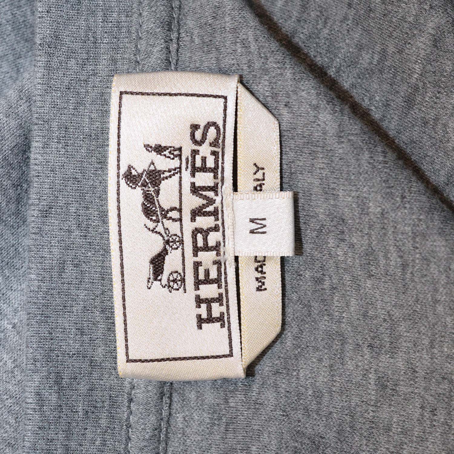 Hermes Gris Cotton H Puzzle T-Shirt